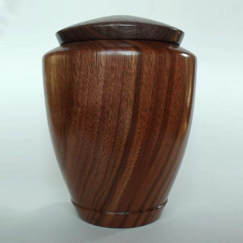 Walnut Wood Cremation Urn - Hand Turned