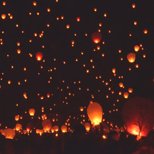 Paper lanterns to light up a Celebration of Life service