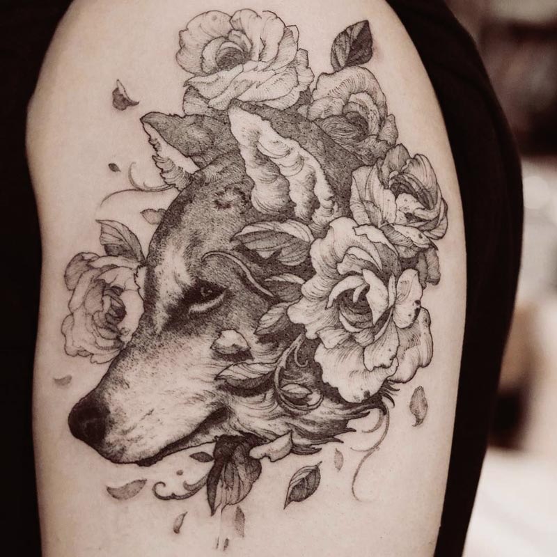 100 Beautiful Pet Tattoos Celebrating The Furry Friends In Our Lives   Bored Panda