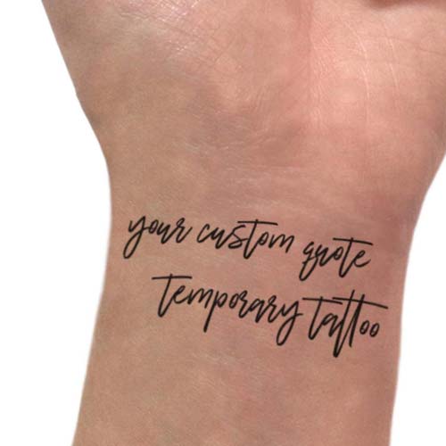 Temporary Memorial Tattoo Funeral Favor