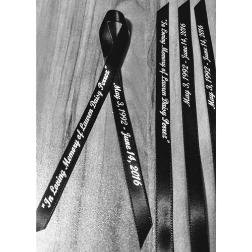 Memorial Service Favors - Custom Ribbons