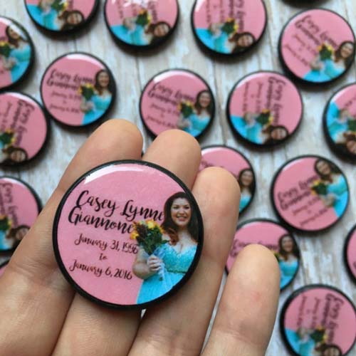 Funeral Favor Ideas - Personalized Magnets