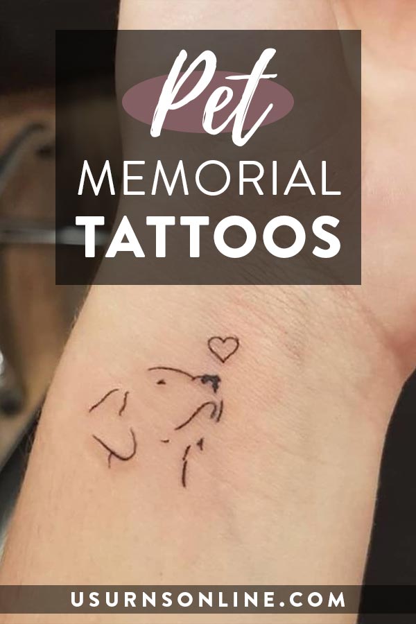 Pet memory tattoo ideas