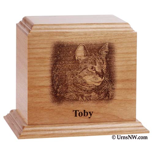 Engraved Photo Pet Cremation Urn