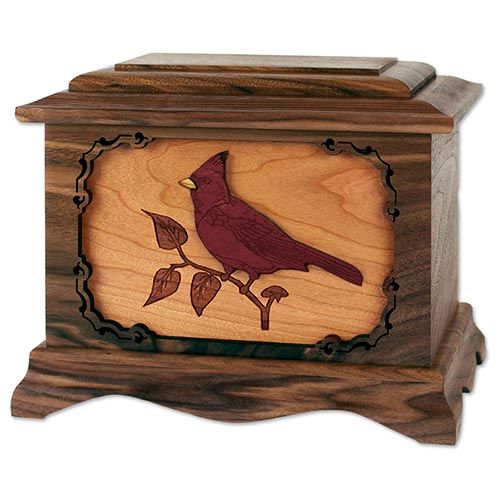 Wood Inlay Art Cremation Urns