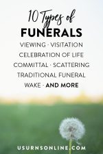 10 Types of Funeral Services, Ceremonies, and Events » Urns | Online