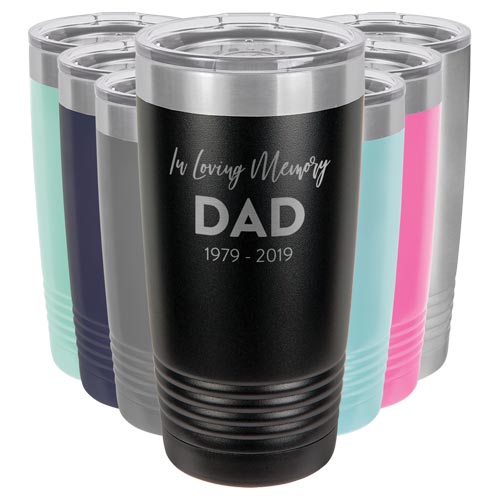 Personalized In Loving Memory of Dad Tumbler