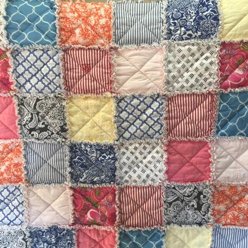 Memorial Quilt Made from Loved One's Clothing