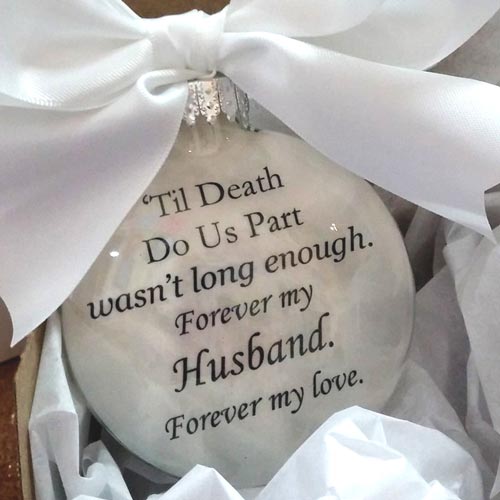 memorial gifts for loss of husband