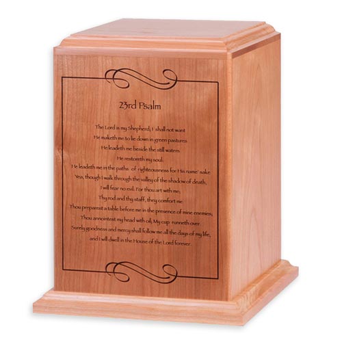 Psalm 23 Cremation Urn for Mom