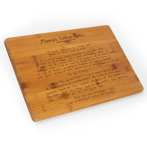 Family Recipe Cutting Board