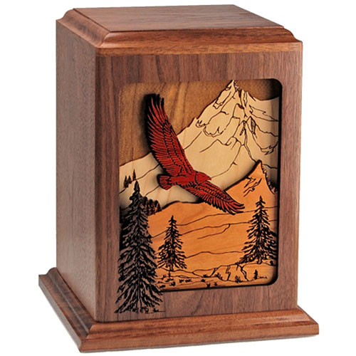 Wood Cremation Urn for Dad