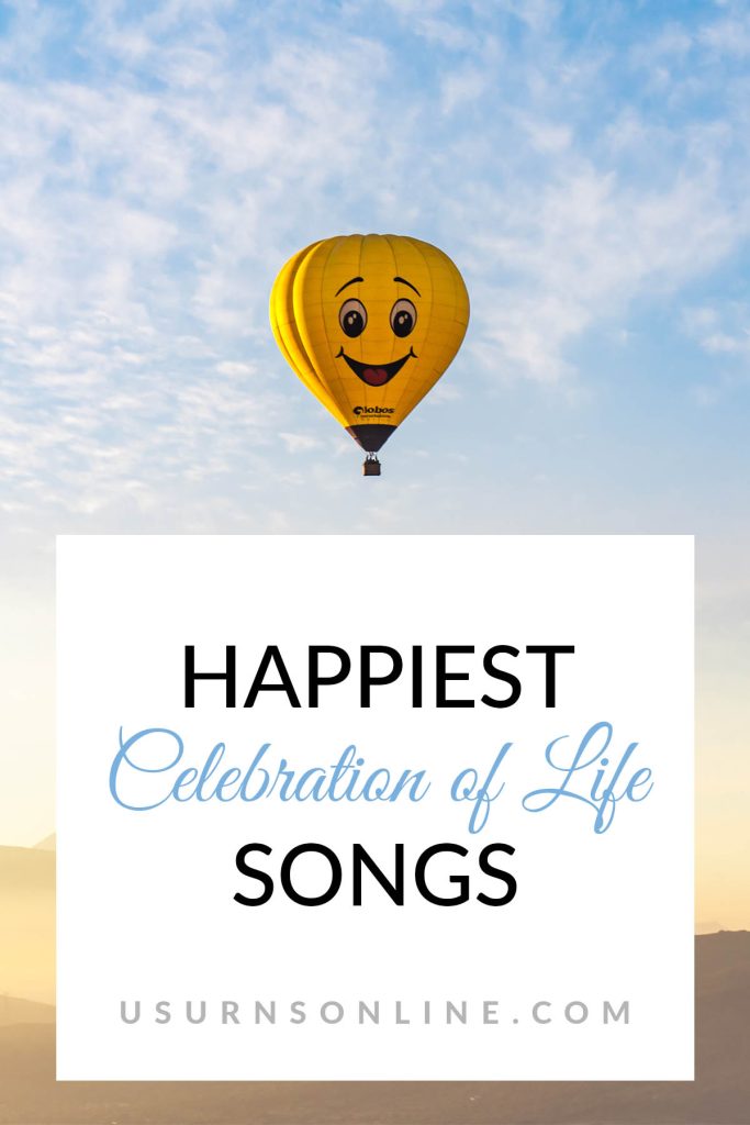 happy funeral songs - pin it image