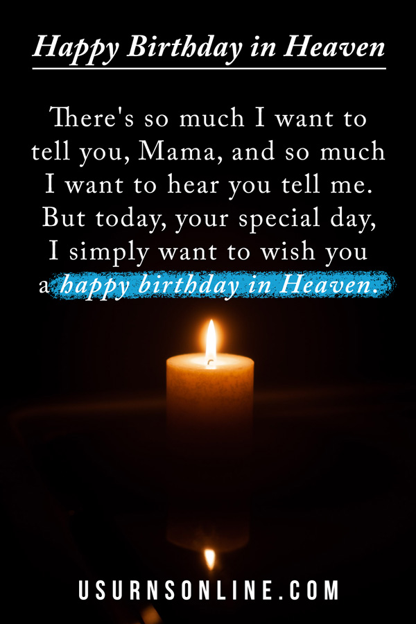 happy birthday in heaven mom poem