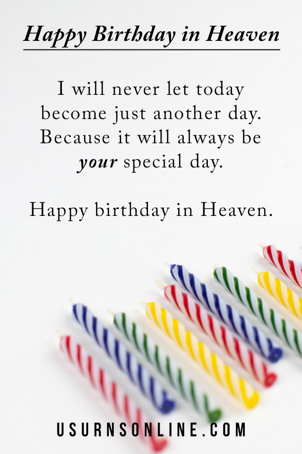 Happy Birthday In Heaven Best Heavenly Birthday Wishes Urns Online