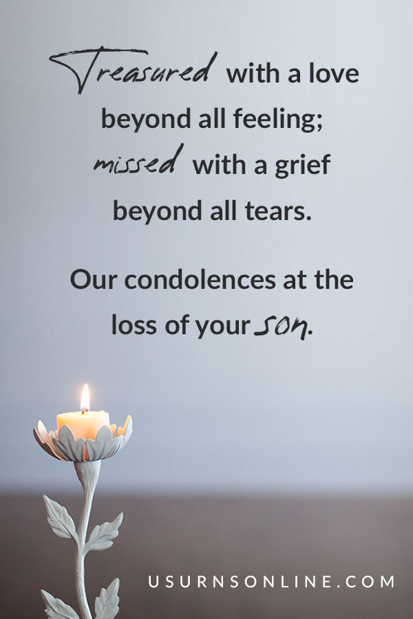 Loss of Son - Sympathy Quote Images