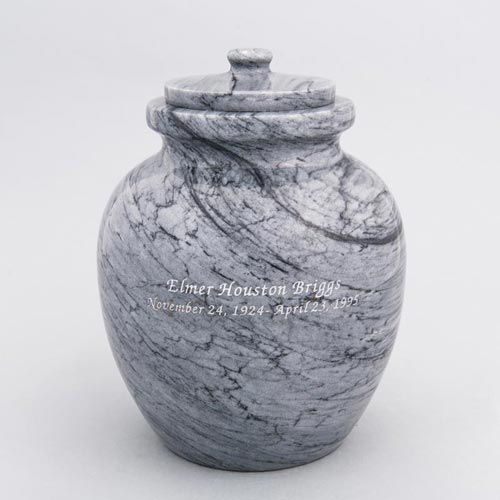 Round Urn Vault - Marble