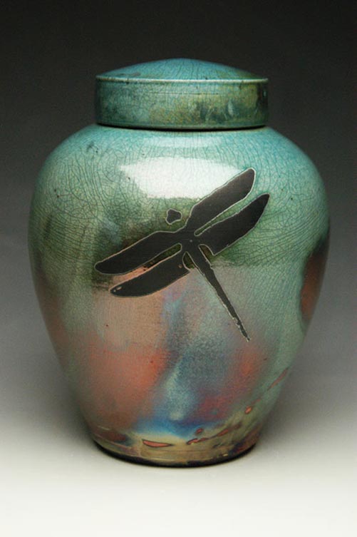 Dragonfly cremation urn