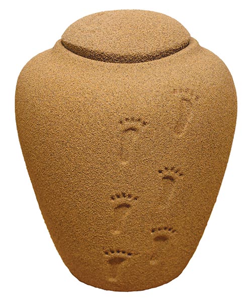 Burial urn designed for water and ground burial