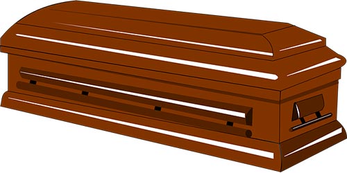 The modern shape of a casket