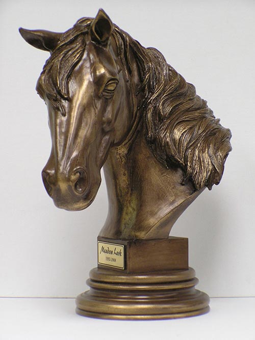 Horse themed cremation urn