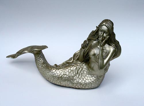 Resin mermaid urn