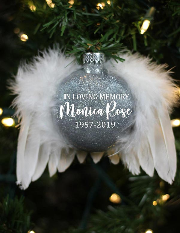 Angel Wings Memorial Ornament