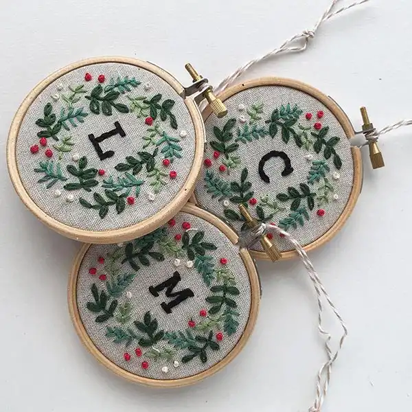 DIY Christmas Memorial Ornament Embroidery Kit
