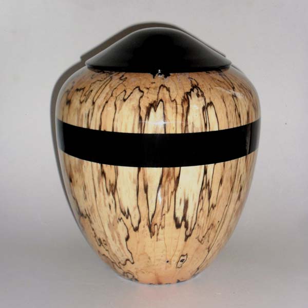 Hand Turned Wood Urn