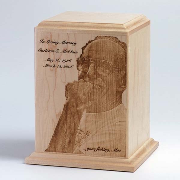 Photo Engraved Cremation Urn