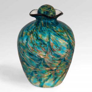 Aegean Glass Urn for Ashes