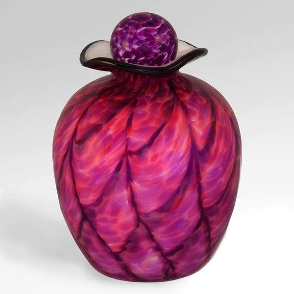 Hand Blown Glass Urns