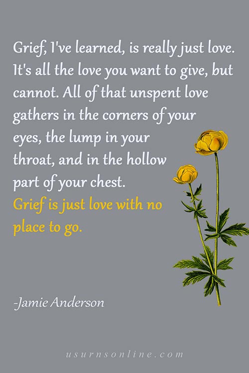 Grief Quotes by Jamie Anderson