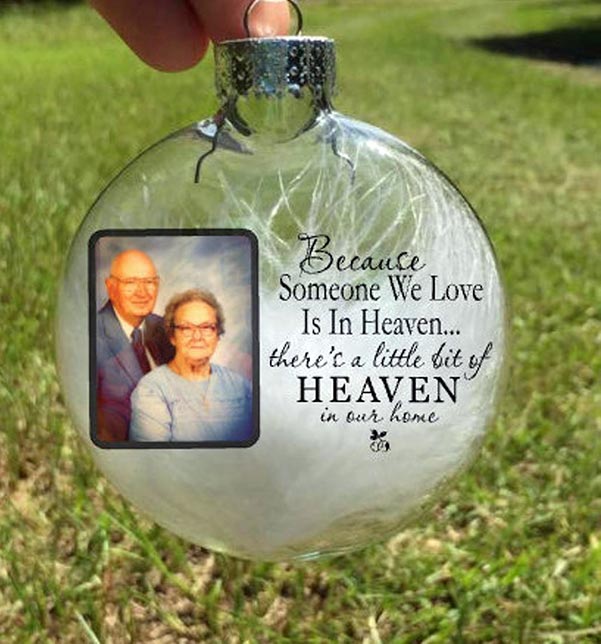 "Because Someone We Love Is In Heaven" Keepsake Ornament