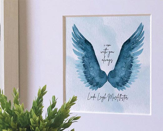 Angel wings wall art