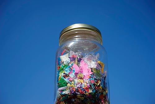 Memory messages in a Mason jar