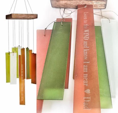 Colorful custom wind chime