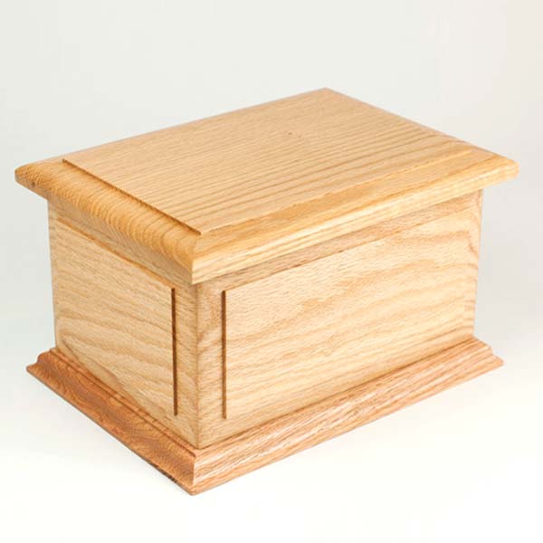 Oak Wood Cremation Urn