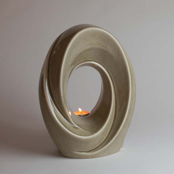 Sculpture Art Cremation Urn with Candle