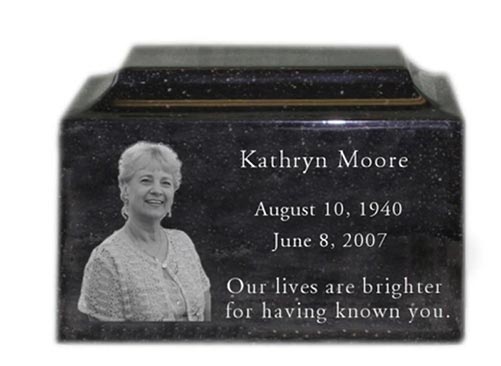 Personalized Engraved Photo Urn