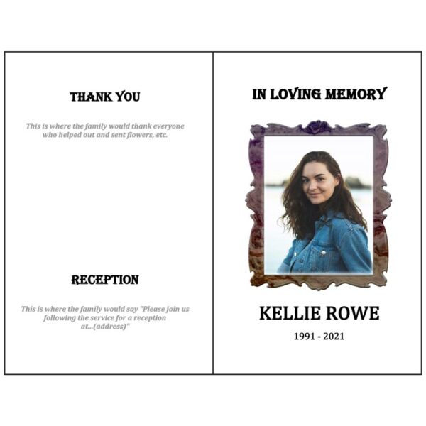 Front and Back Page (Funeral Flyer Bifold)