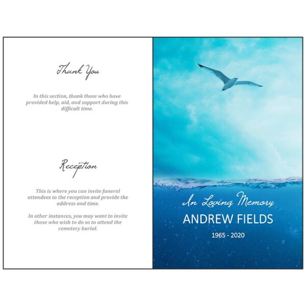 Front and Back Page (Funeral Flyer Bifold)