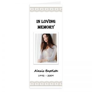 Free Word Template Vertical Funeral Program Elegant Theme