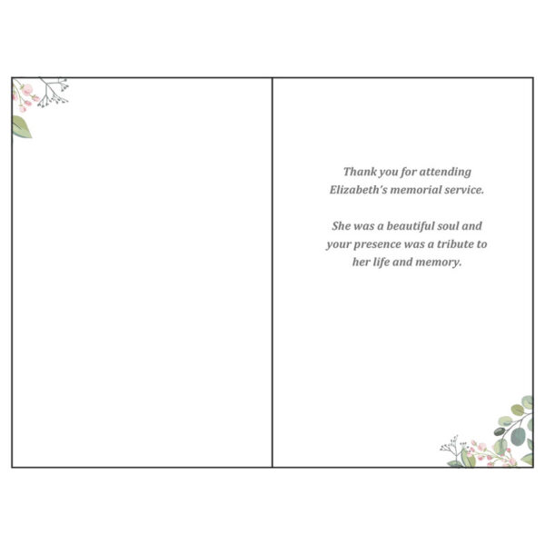 Thank You Card - Inside (Blossoms)