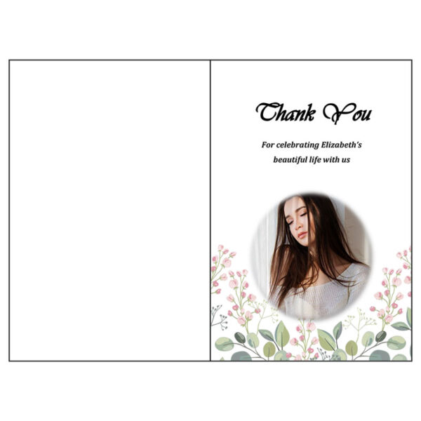 Front and Back Page (Funeral Card Bifold)