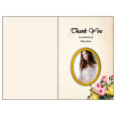 Front and Back Page (Funeral Card Bifold)