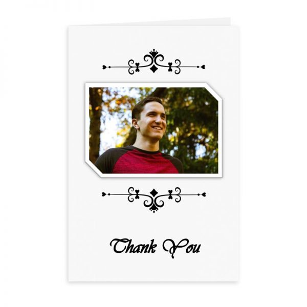 Free Word Template Thank You Card Simple Ornamentation Theme