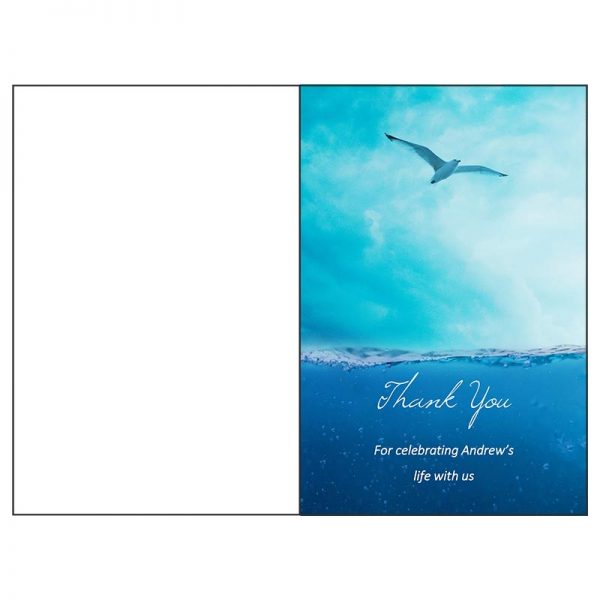 Front and Back Page (Funeral Card Bifold)