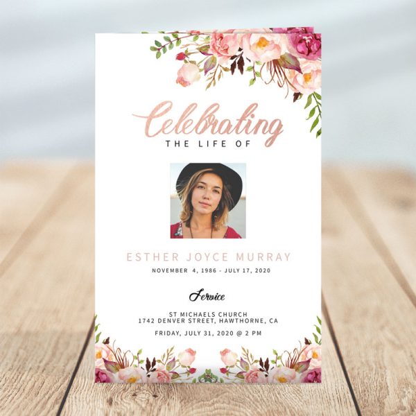 Celebrating the Life of... Funeral Flyer Template