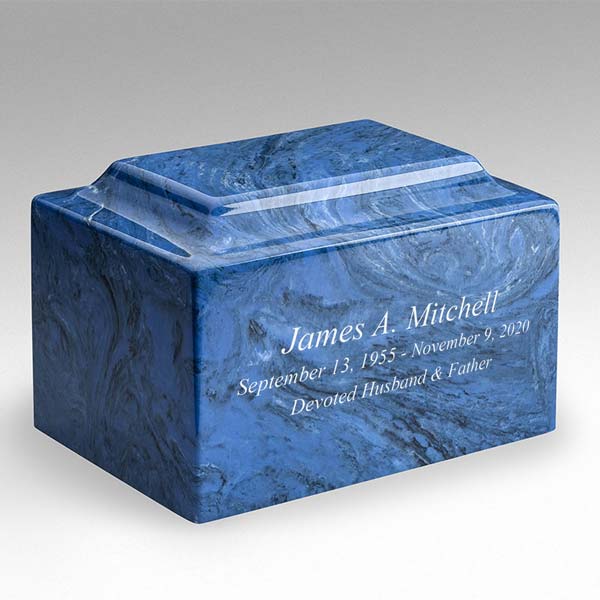Cultured Marble Cremation Urn